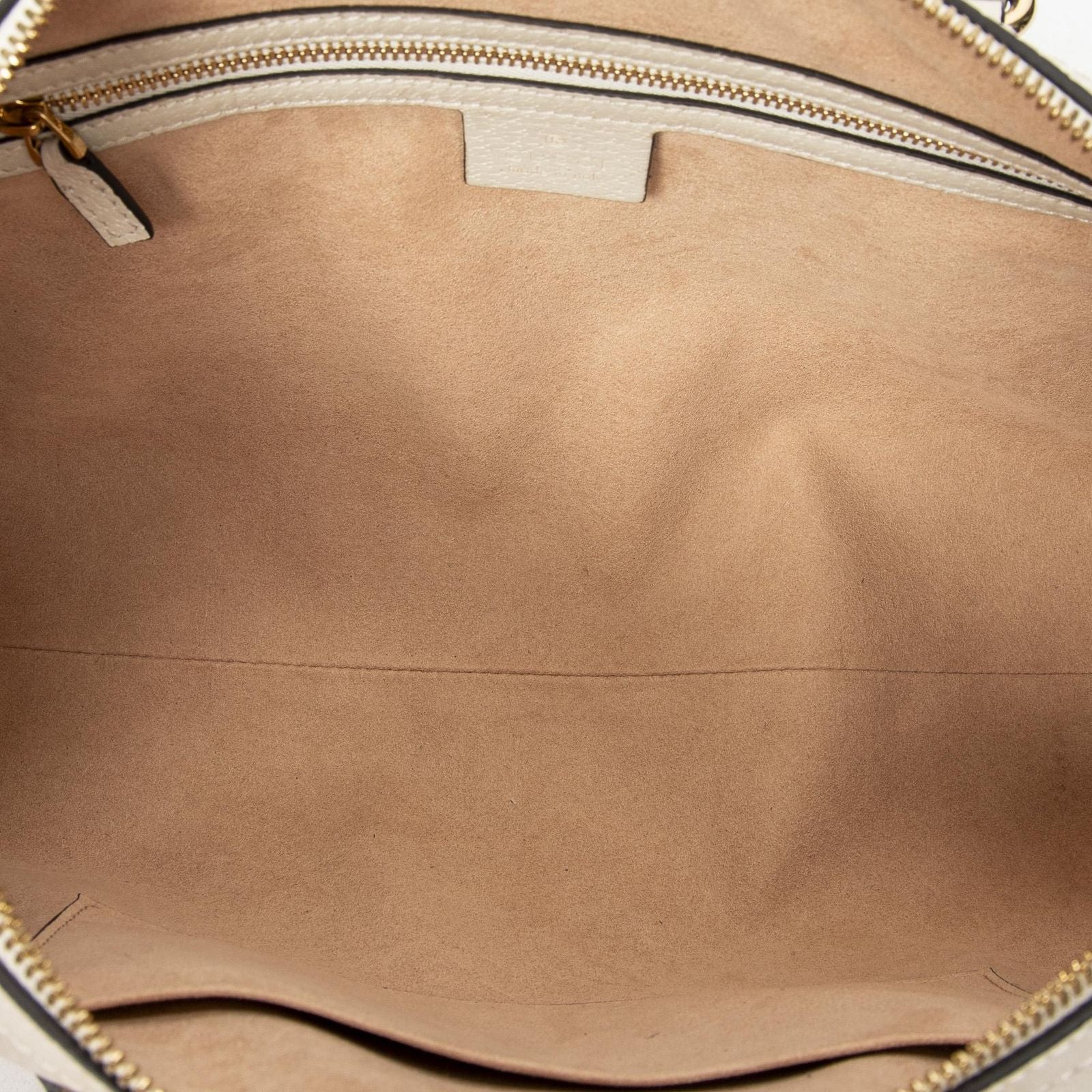 Gucci Medium Ophidia Boston Ivory Gray Calfskin Leather Messenger — view 9