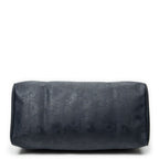 Dior Vintage Large Travel Boston Navy Maxi Trotter Pattern Canvas Shoulder — view 6