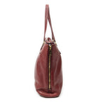 Prada Zip Tote Red Vitello Dyno — view 4