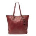 Prada Zip Tote Red Vitello Dyno