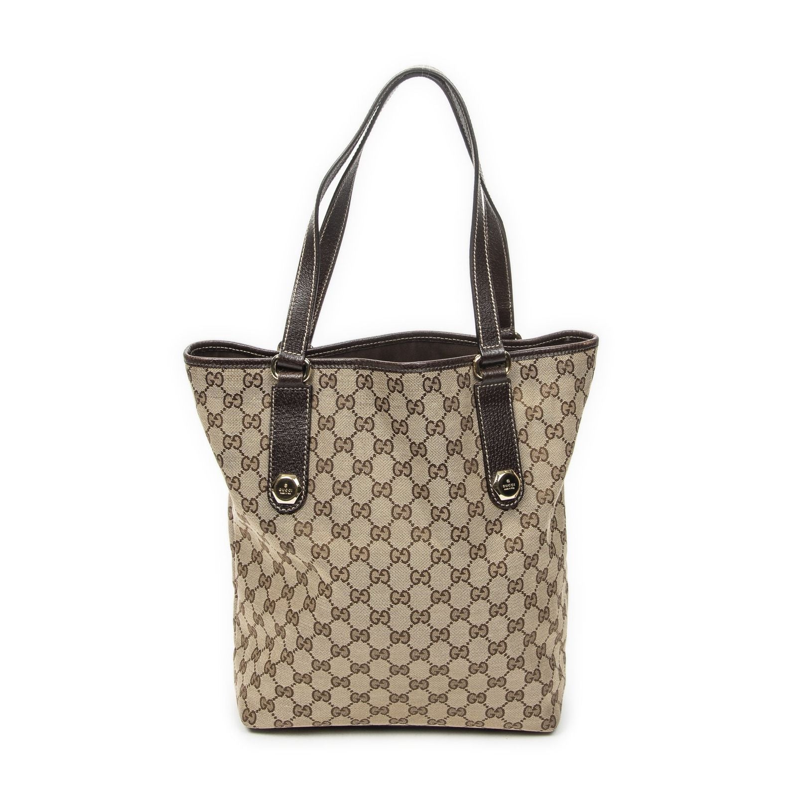 Gucci Charmi Tote Beige Brown GG Canvas
