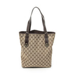 Gucci Charmi Tote Beige Brown GG Canvas — view 5