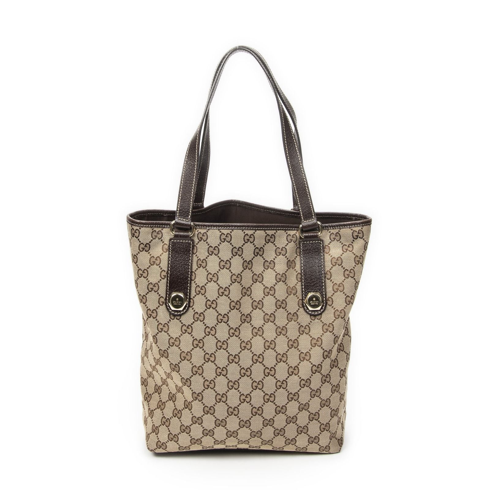 Gucci Charmi Tote Beige Brown GG Canvas — view 5
