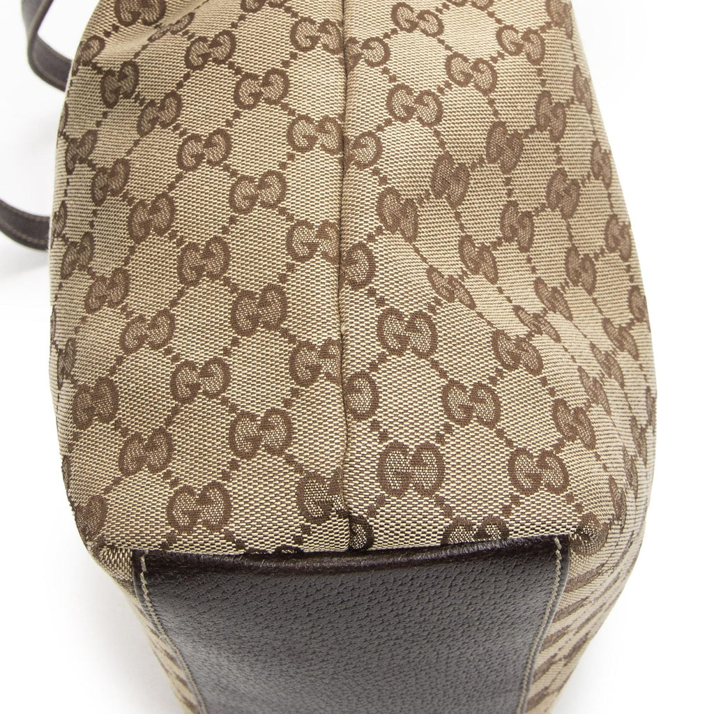 Gucci Charmi Tote Beige Brown GG Canvas — view 7