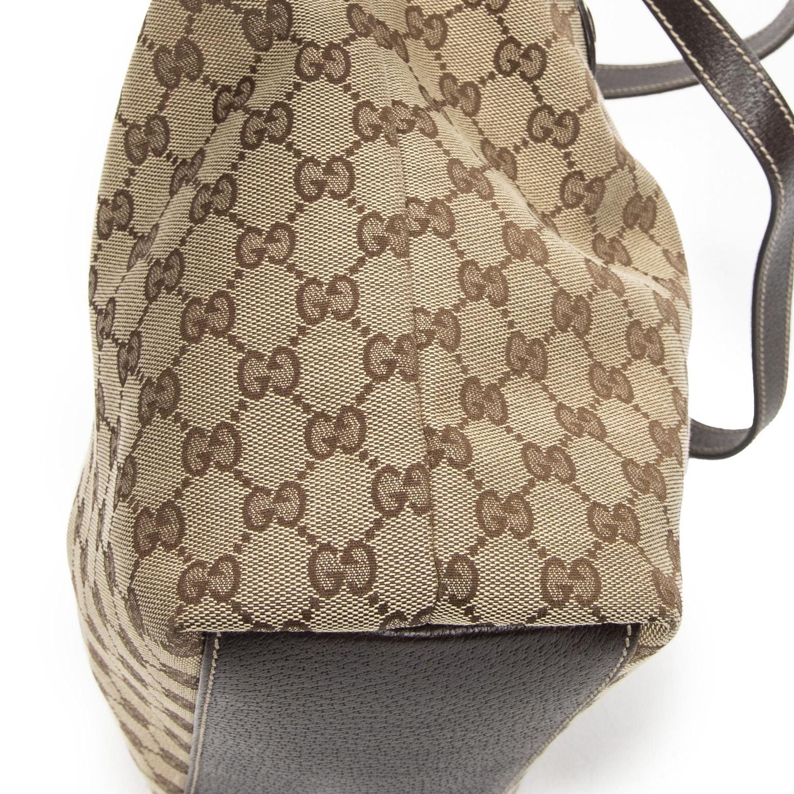 Gucci Charmi Tote Beige Brown GG Canvas — view 8