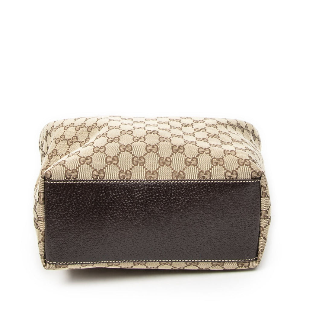 Gucci Charmi Tote Beige Brown GG Canvas — view 6