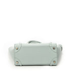 Celine Micro Luggage Light Blue Gray Calfskin Leather — view 6