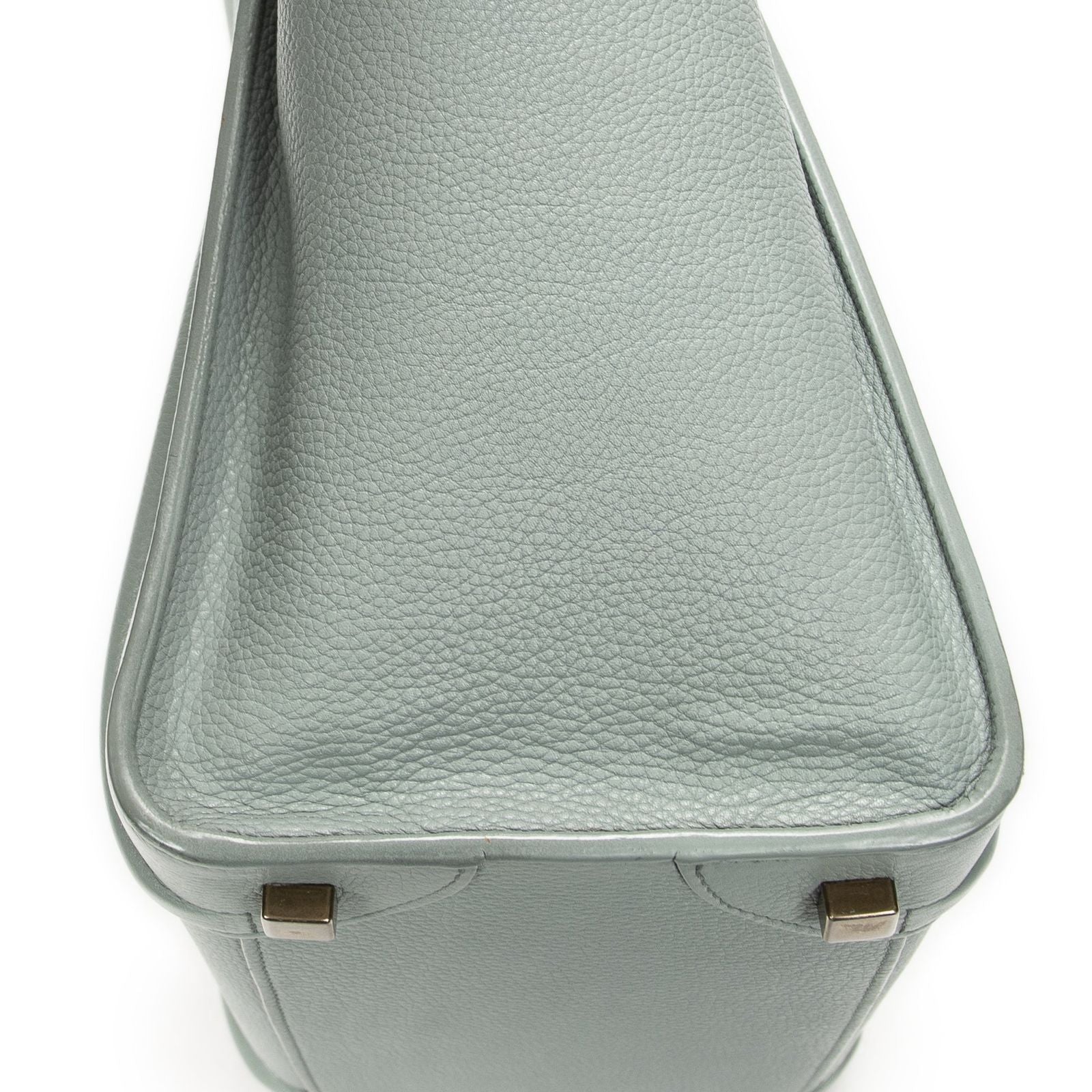 Celine Micro Luggage Light Blue Gray Calfskin Leather — view 8