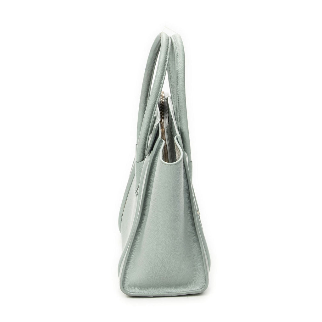 Celine Micro Luggage Light Blue Gray Calfskin Leather — view 4