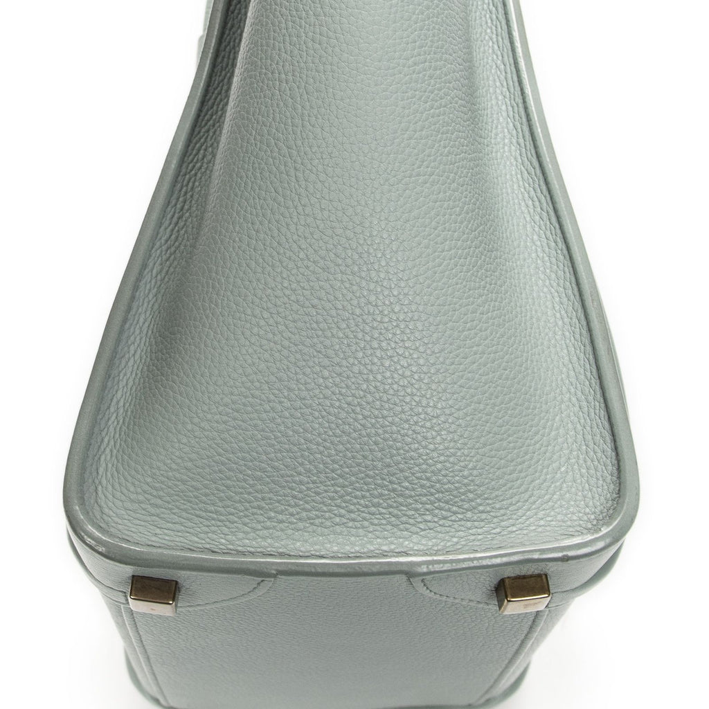 Celine Micro Luggage Light Blue Gray Calfskin Leather — view 7
