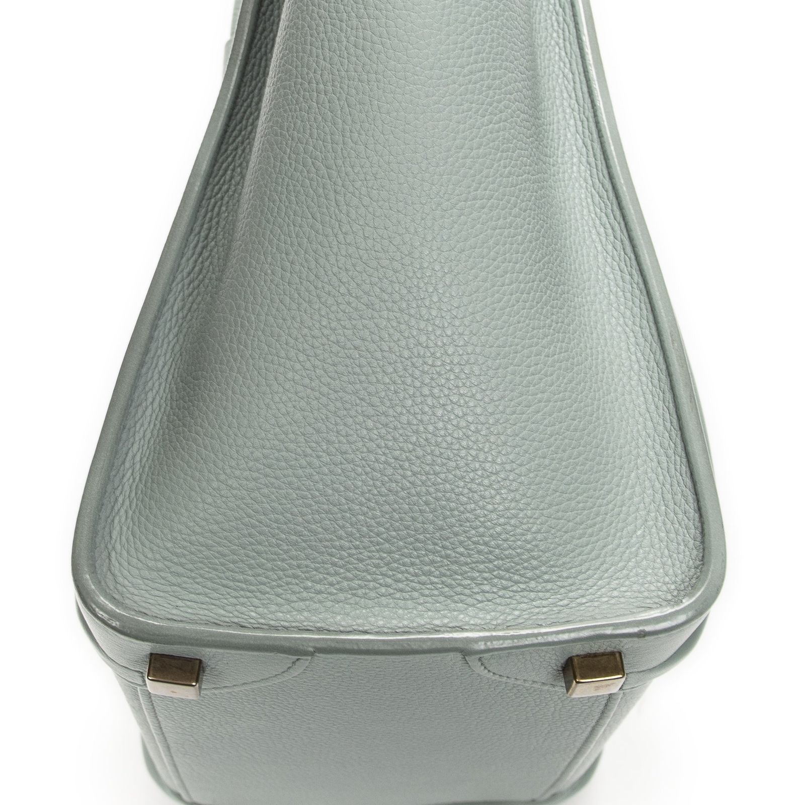 Celine Micro Luggage Light Blue Gray Calfskin Leather — view 7