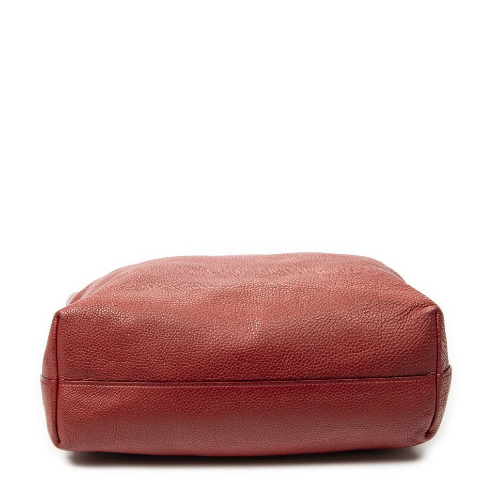 Prada Radio Pun Tote Red Vitello Daino — view 6