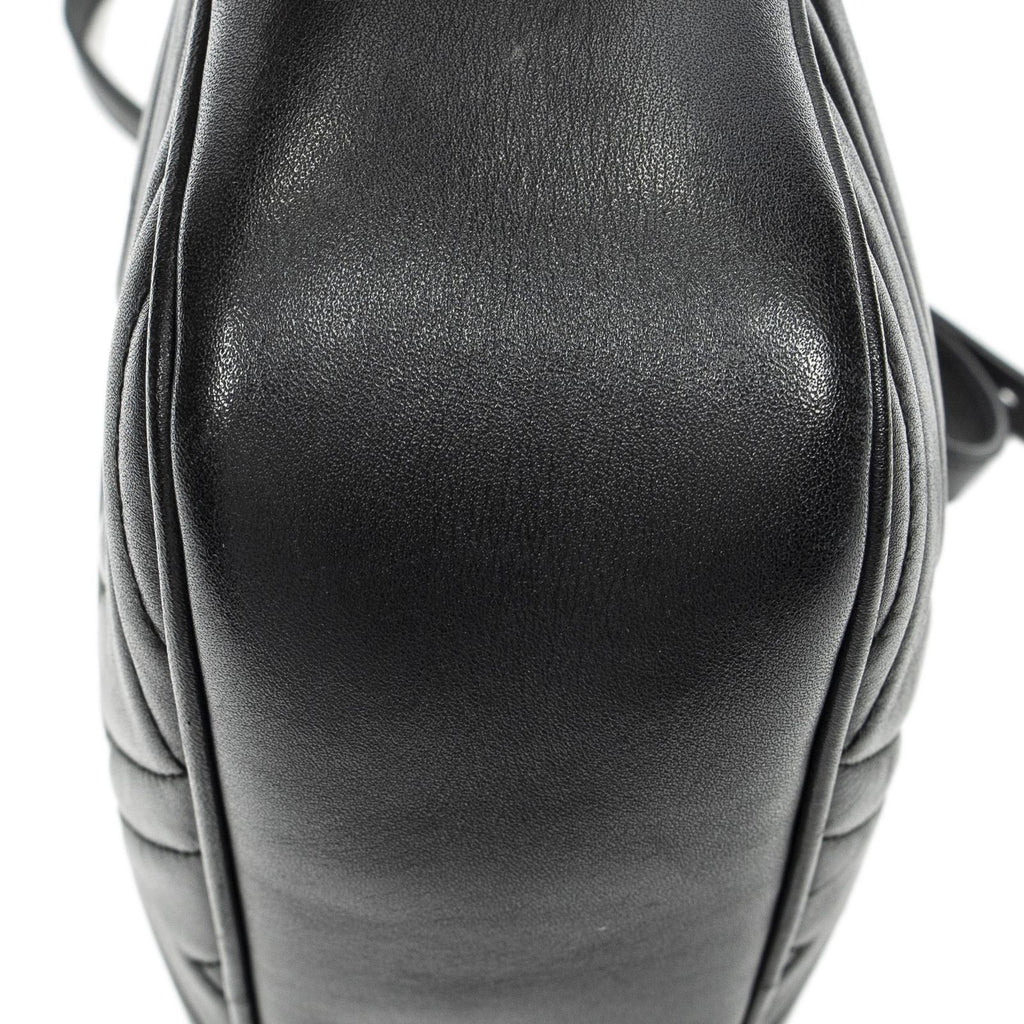 Gucci Small GG Marmont Chain Crossbody Black Matelasse Chez Blanc Leather — view 7