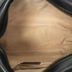 Gucci Small GG Marmont Chain Crossbody Black Matelasse Chez Blanc Leather — view 9