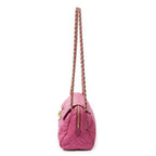 Prada Chain Shoulder Pink Matelasse Nylon Canvas Messenger — view 3