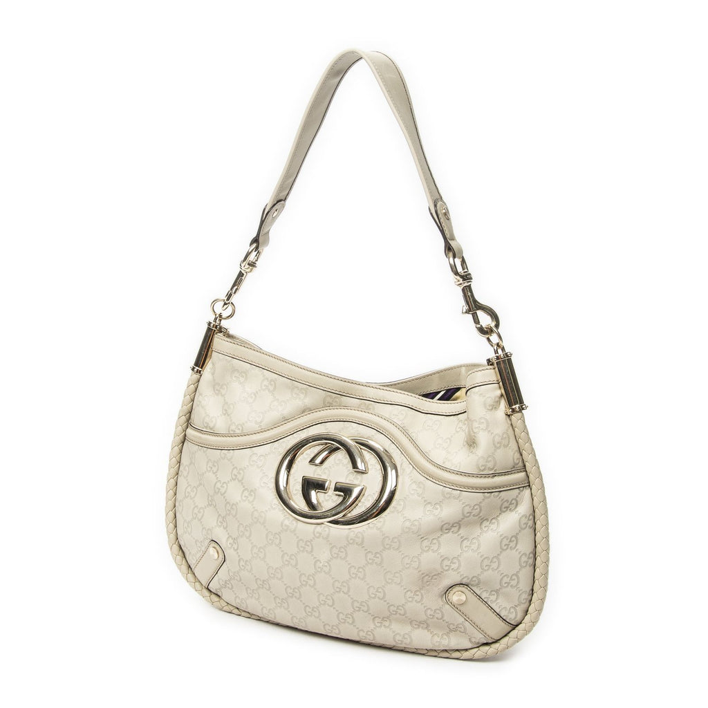 Gucci Brit Hobo Ivory Guccissima — view 2