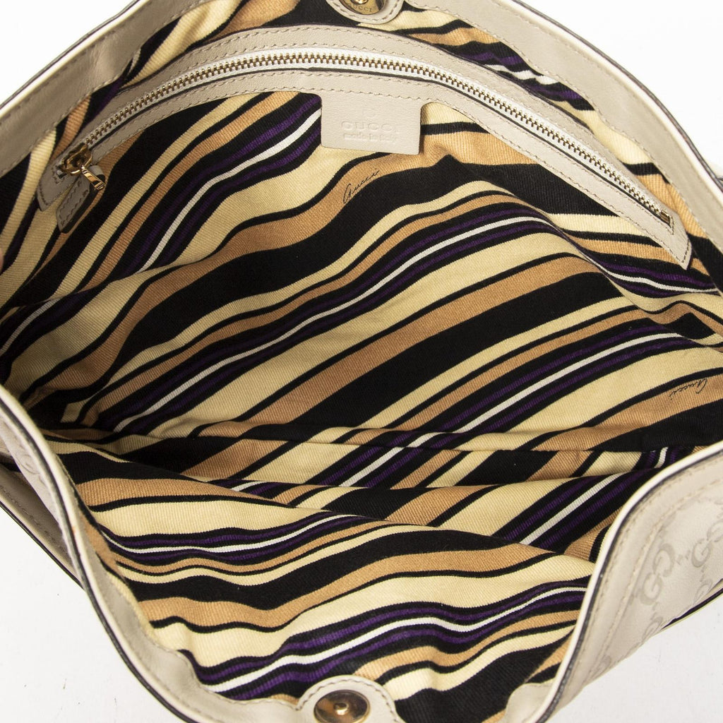 Gucci Brit Hobo Ivory Guccissima — view 9