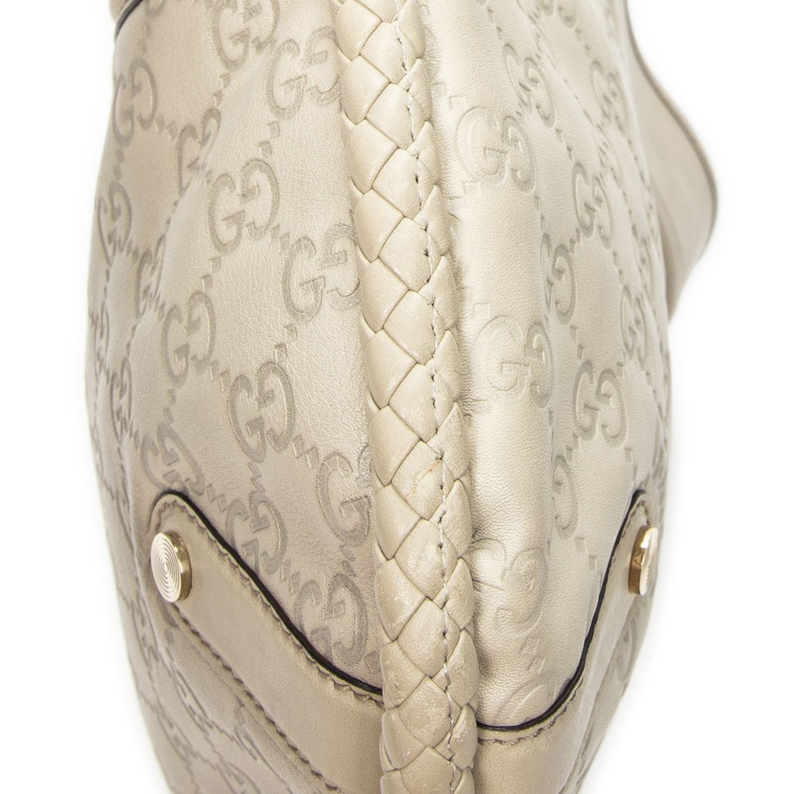 Gucci Brit Hobo Ivory Guccissima — view 8