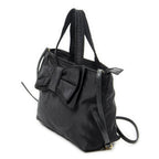 Prada Ribbon Tote Black Nylon Canvas — view 2