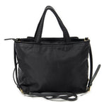 Prada Ribbon Tote Black Nylon Canvas — view 5