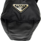 Prada Ribbon Tote Black Nylon Canvas — view 7