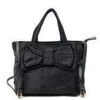 Prada Ribbon Tote Black Nylon Canvas