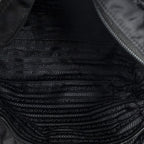 Prada Ribbon Tote Black Nylon Canvas — view 9