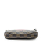 Louis Vuitton Mini Pochette Brown Red Damier Ebene — view 6