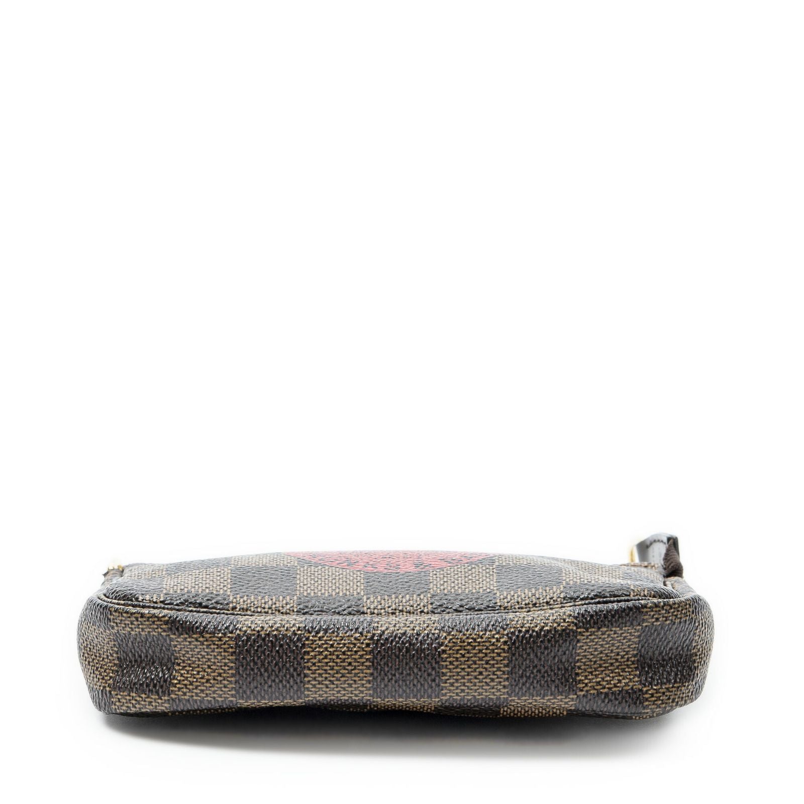 Louis Vuitton Mini Pochette Brown Red Damier Ebene — view 6