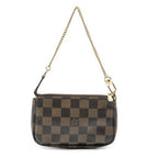 Louis Vuitton Mini Pochette Brown Red Damier Ebene — view 5