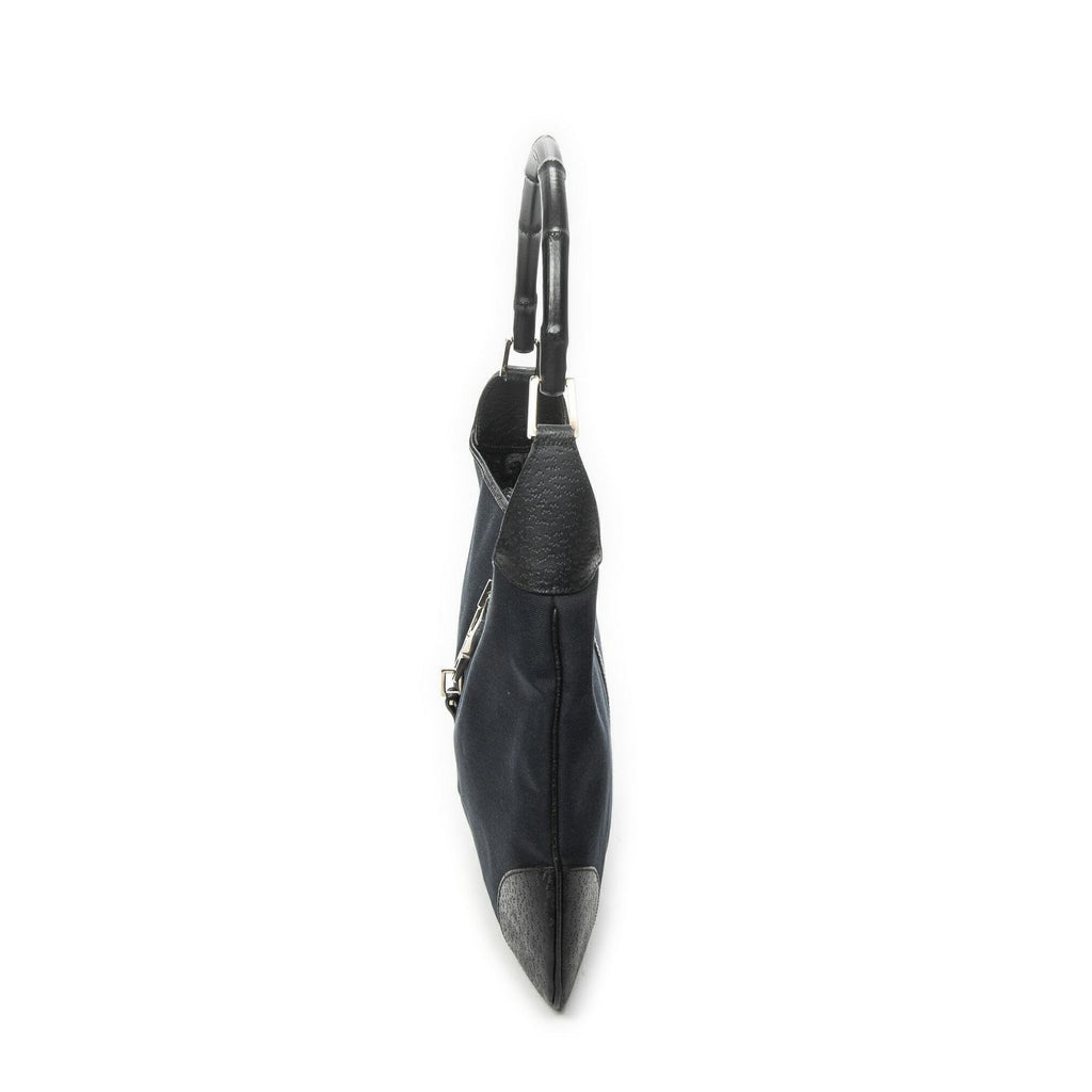 Gucci Bamboo Jackie Hobo Black Canvas — view 3