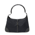 Gucci Bamboo Jackie Hobo Black Canvas