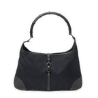 Gucci Bamboo Jackie Hobo Black Canvas