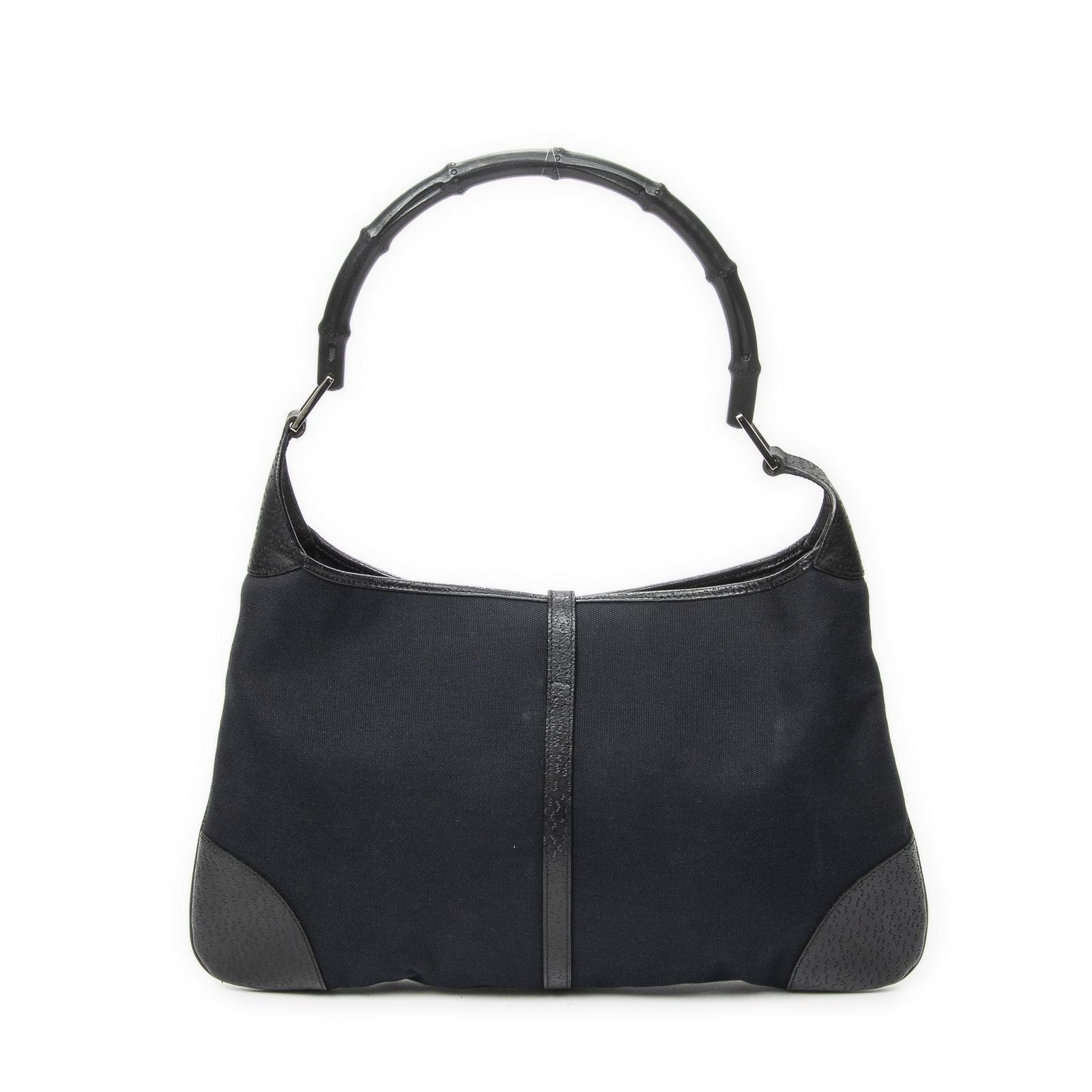 Gucci Bamboo Jackie Hobo Black Canvas — view 5