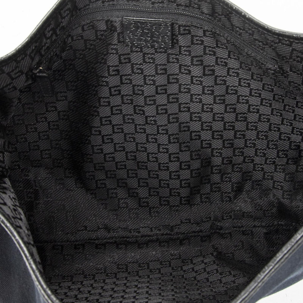 Gucci Bamboo Jackie Hobo Black Canvas — view 9