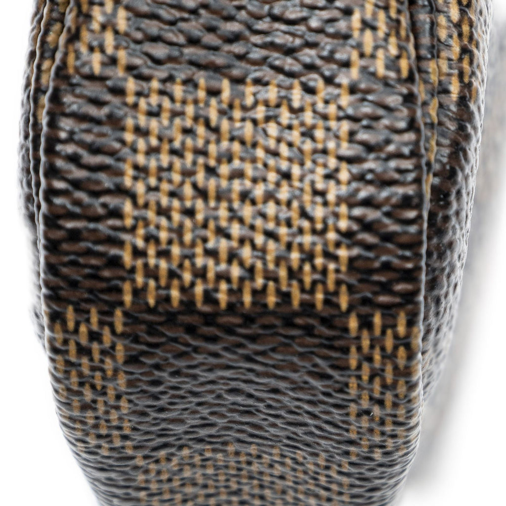 Louis Vuitton Mini Pochette Brown Red Damier Ebene — view 8