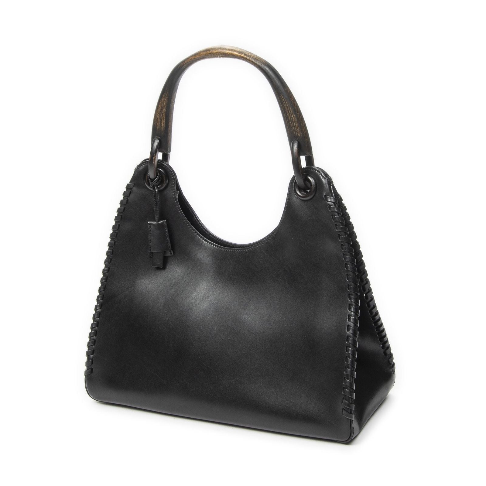 Gucci Whip Stitch Hobo Black Smooth Calfskin — view 2