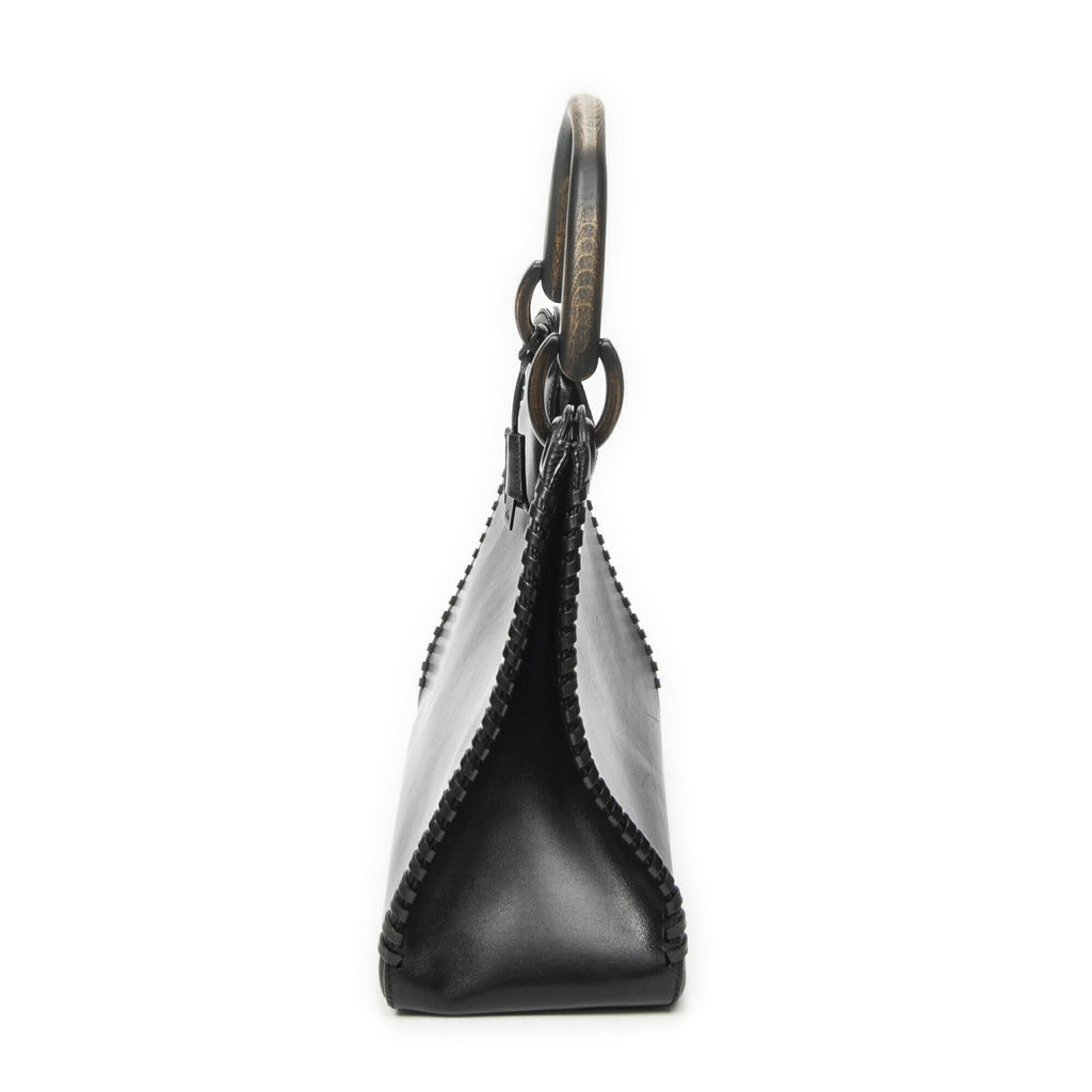 Gucci Whip Stitch Hobo Black Smooth Calfskin — view 3