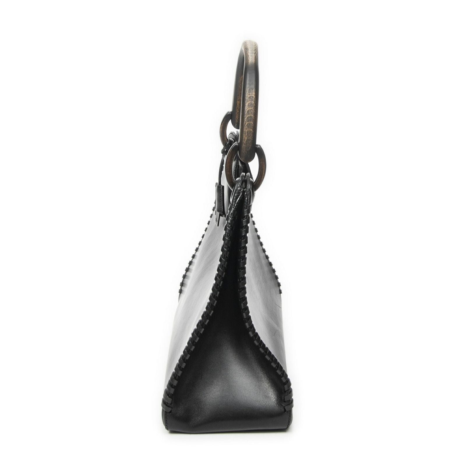 Gucci Whip Stitch Hobo Black Smooth Calfskin — view 3