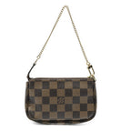 Louis Vuitton Mini Pochette Brown Red Damier Ebene — view 5