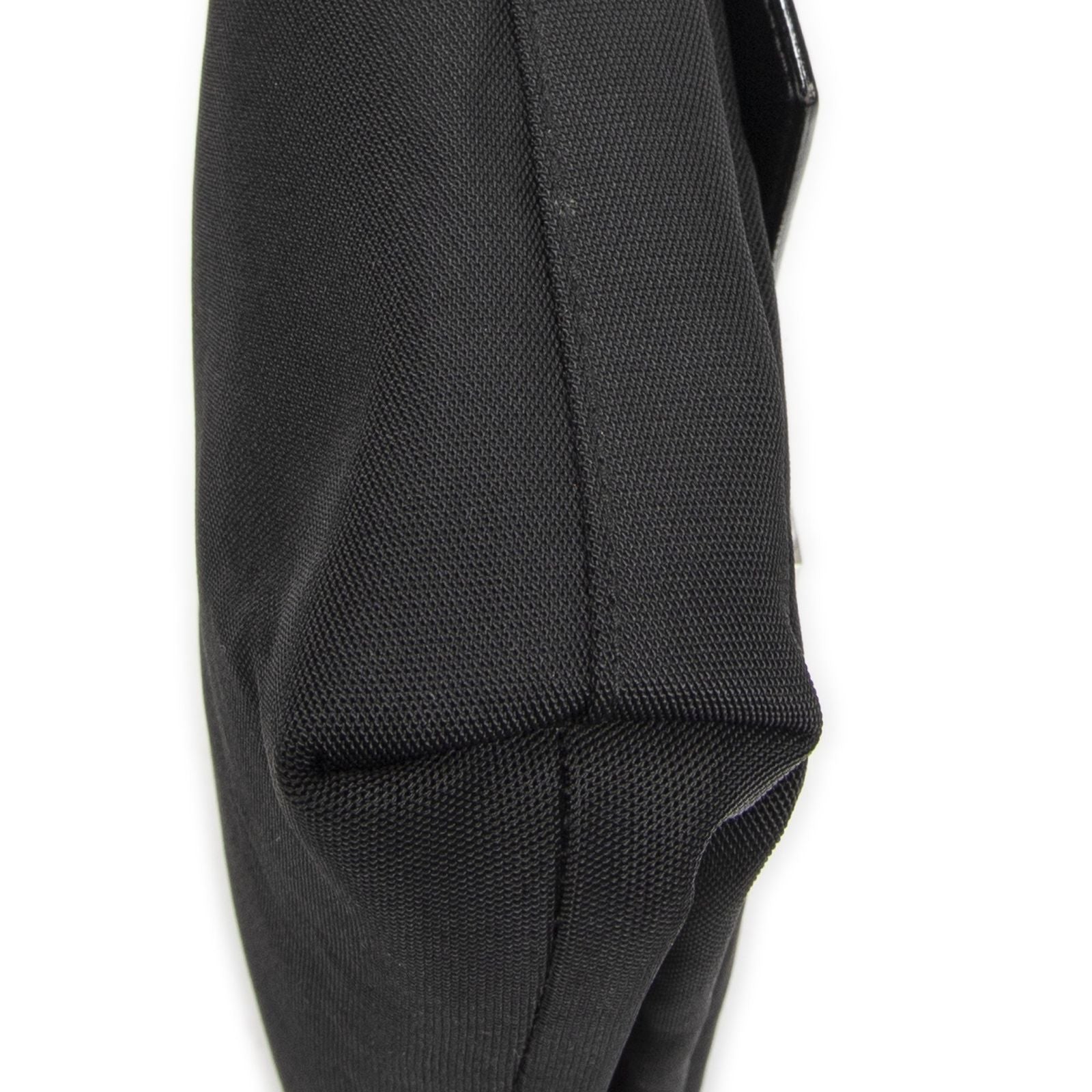 Gucci g Push Lock Shoulder Tote Black Nylon Canvas — view 7
