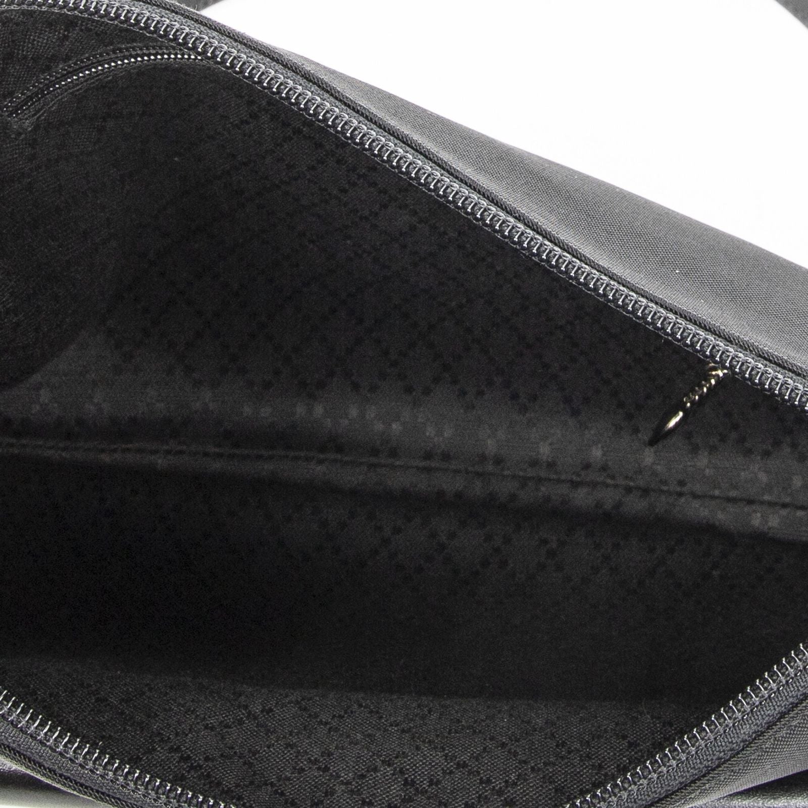 Gucci g Push Lock Shoulder Tote Black Nylon Canvas — view 9