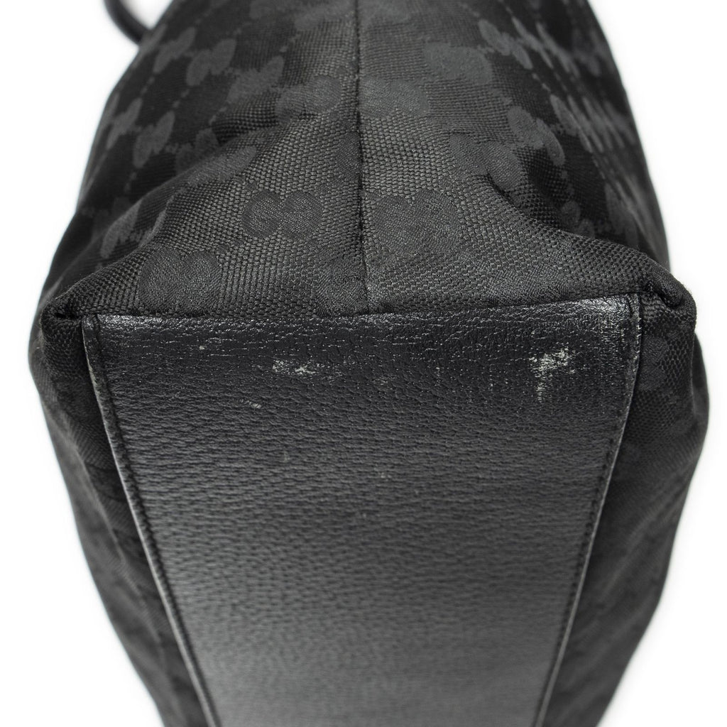 Gucci Vertical Tote Black GG Nylon Canvas — view 7