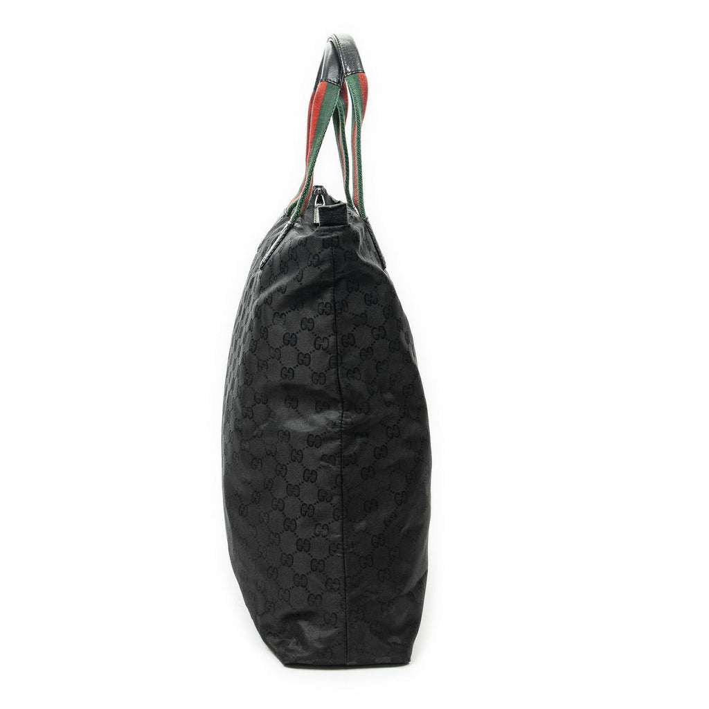 Gucci Vertical Tote Black GG Nylon Canvas — view 4