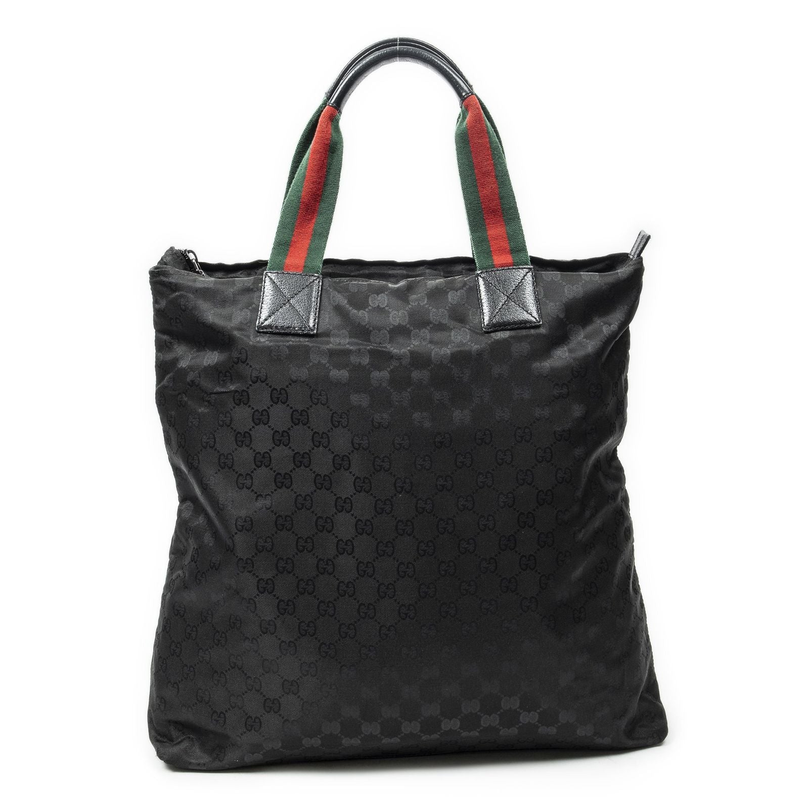Gucci Vertical Tote Black GG Nylon Canvas — view 5
