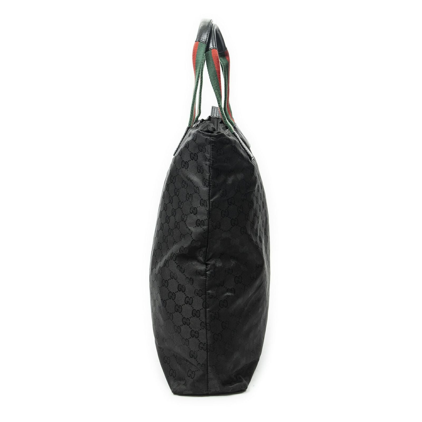 Gucci Vertical Tote Black GG Nylon Canvas — view 3