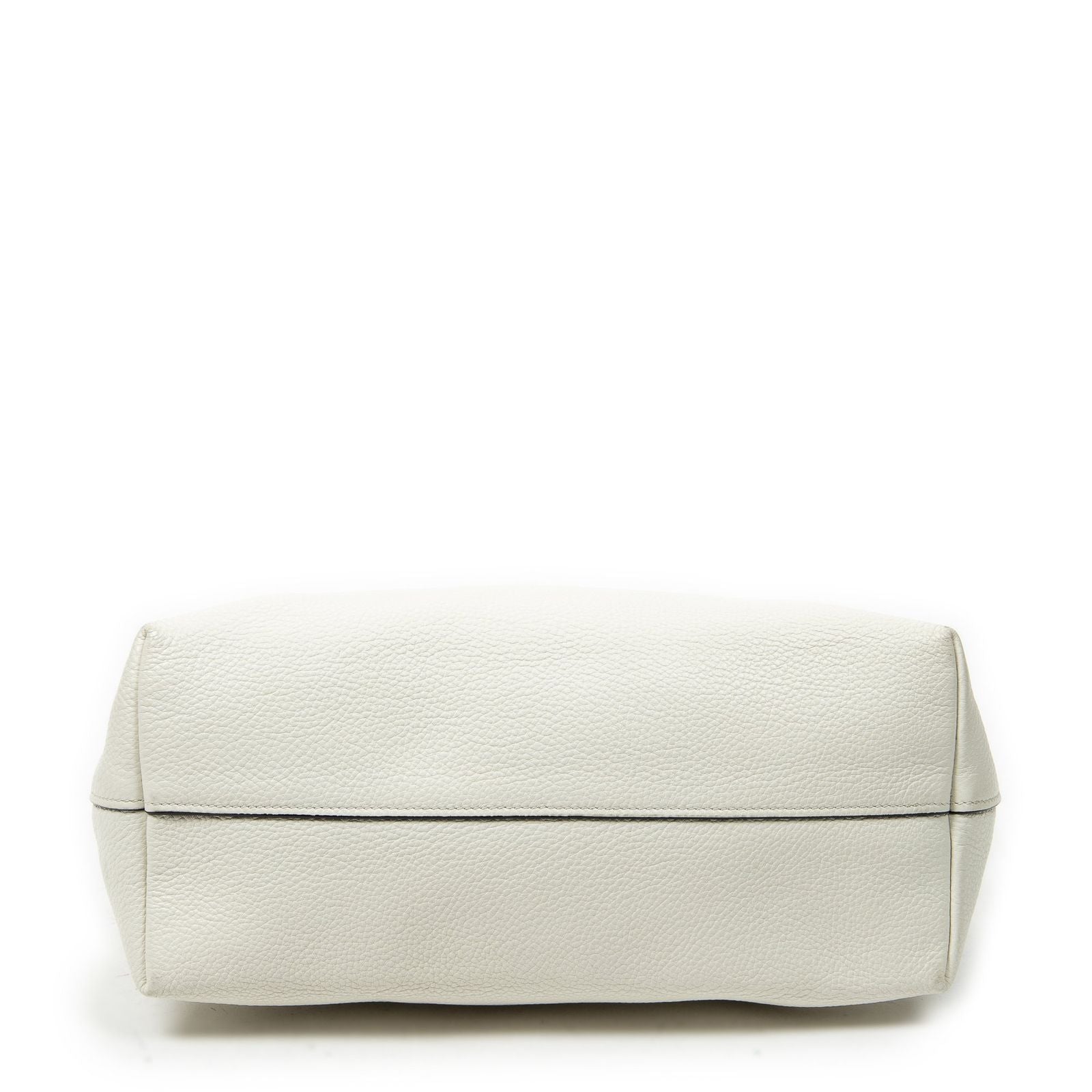 Prada Zip Tote White Vitello Phoenix — view 6