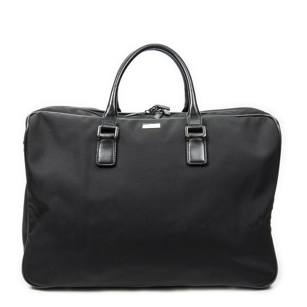 Gucci Large Zip Wi Quenda Black Nylon Canvas