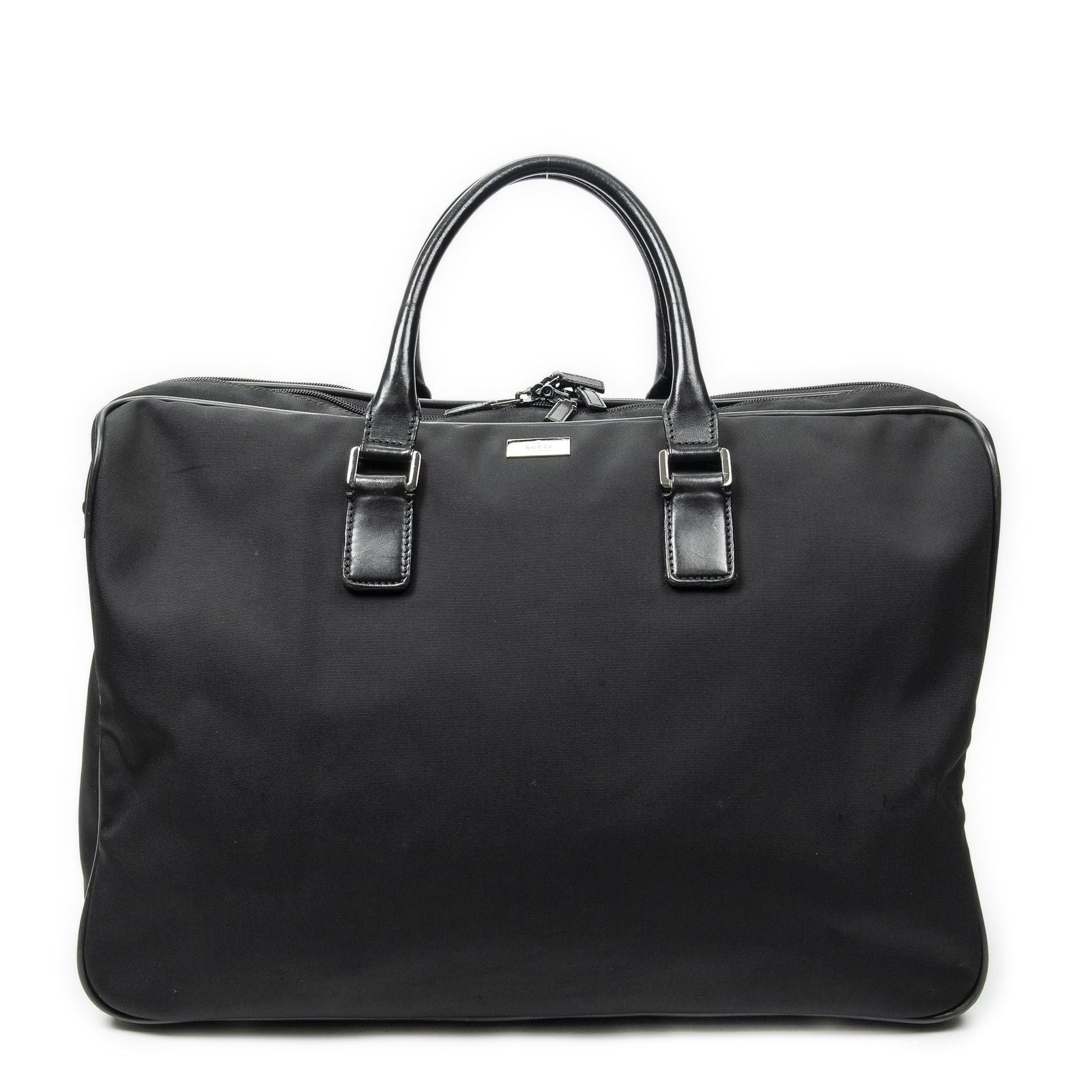 Gucci Large Zip Wi Quenda Black Nylon Canvas