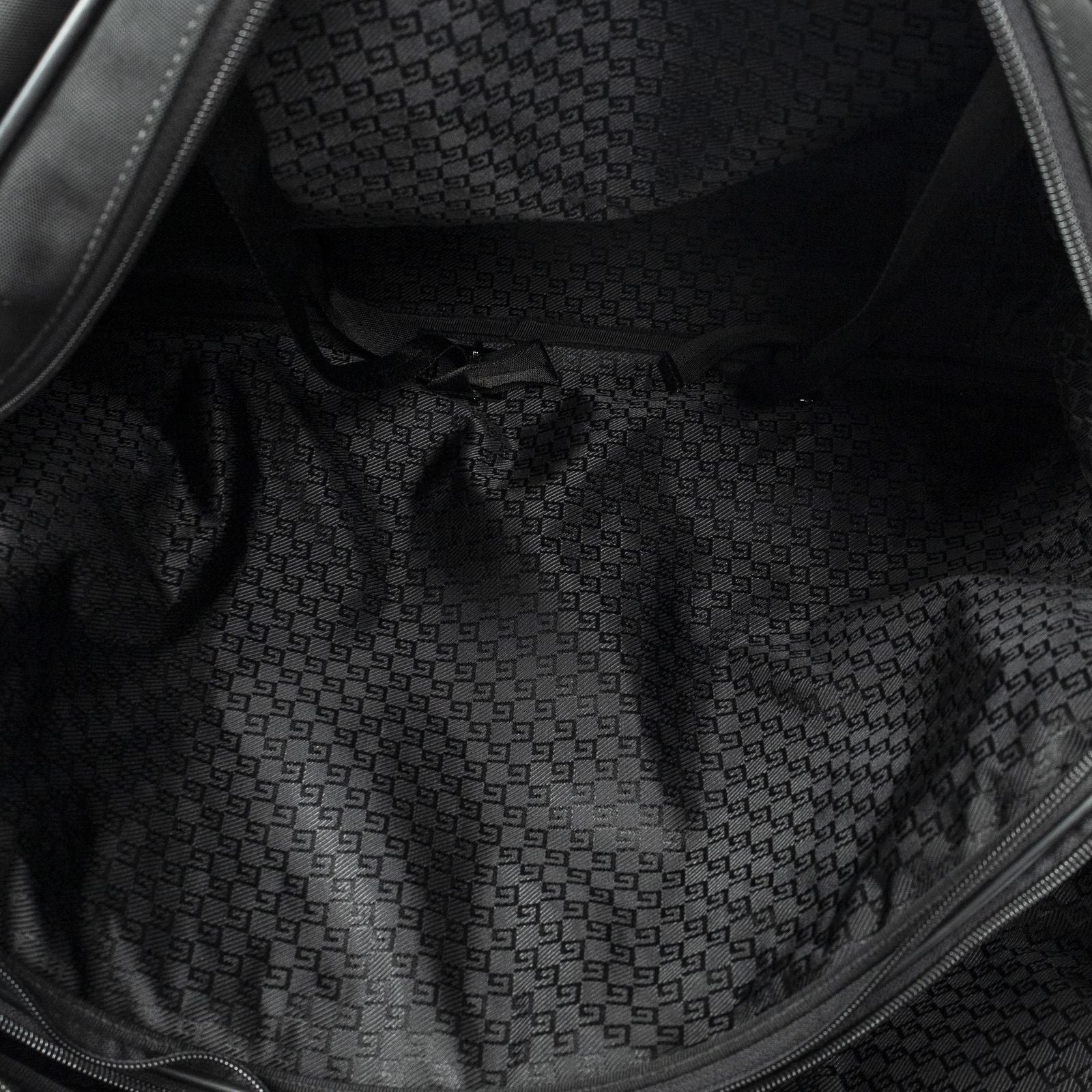 Gucci Large Zip Wi Quenda Black Nylon Canvas — view 9